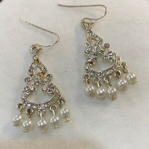 Vintage Dangle Pierced Earrings